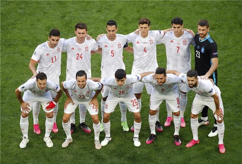 لاعبو المنتخب الإسباني