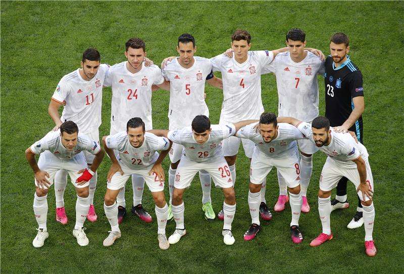 لاعبو المنتخب الإسباني