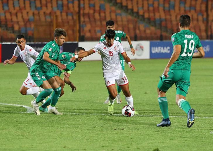 من أحد لقاءات المنتخب الجزائري