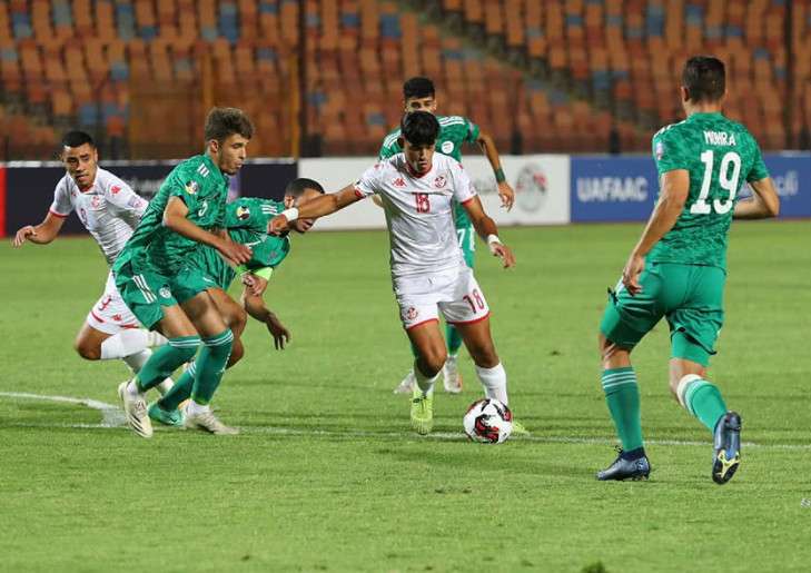 من أحد لقاءات المنتخب الجزائري