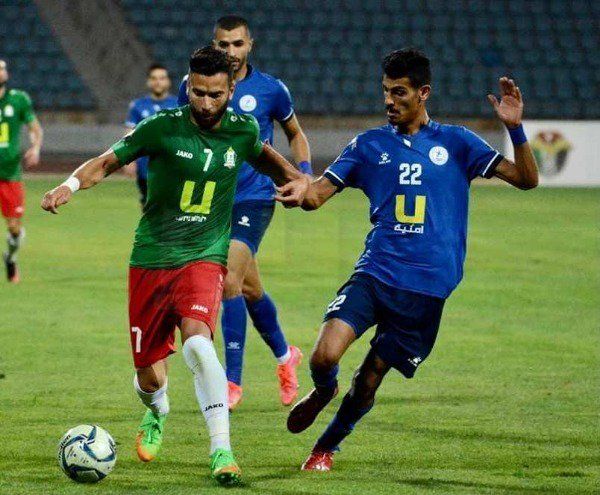 من مباراة الرمثا والوحدات