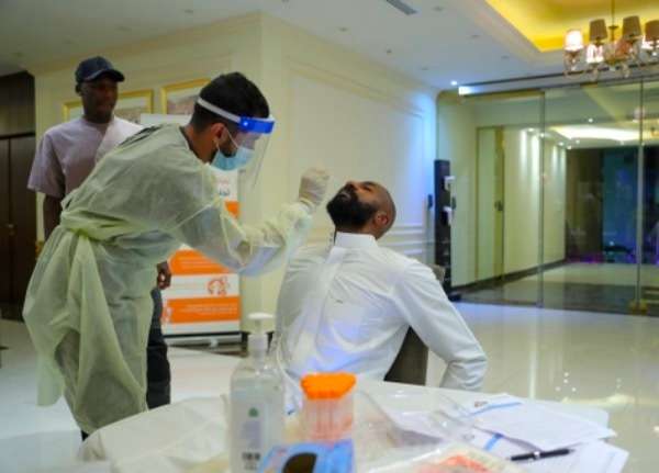 أثناء إجراء فحوصات طبية