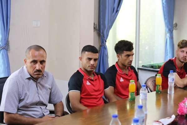 لقاء اتحاد الكرة مع لاعبي المنتخب الأولمبي