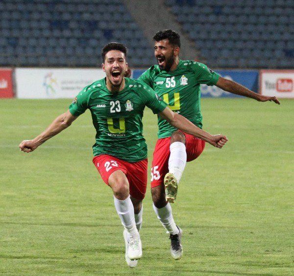  ثائر يركض فرحاً بتسجيله أول هدف رسمي مع الوحدات