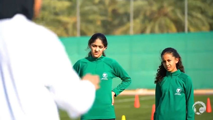 من إعلان الاتحاد السعودي لكرة القدم لتدريب الناشئات