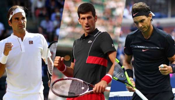 نادال وديوكوفتيش وفيدرر