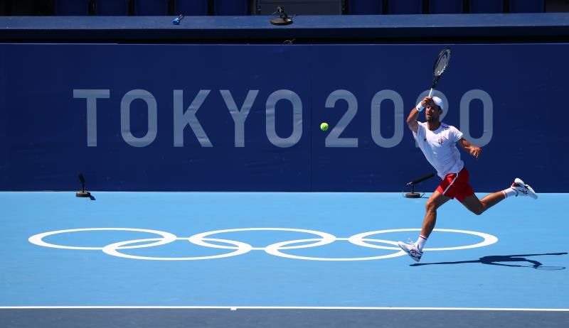 من تدريبات ديوكوفيتش