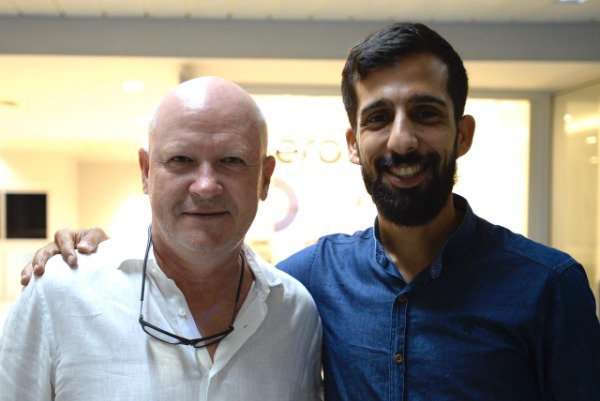 إيفان هاسيك مع مراسل كووورة في لبنان 