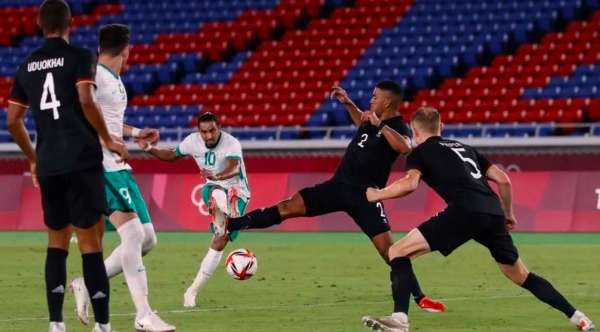 من لقاء ألمانيا والسعودية