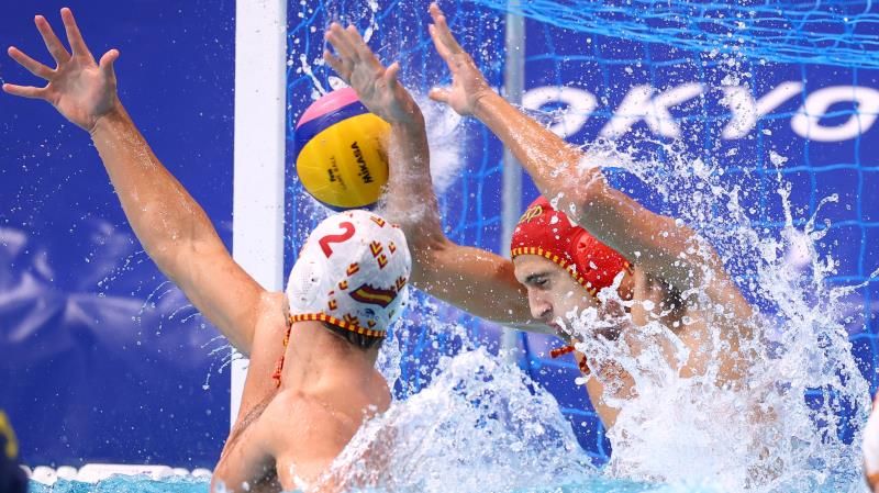 من مباراة إسبانيا وكازاخستان 