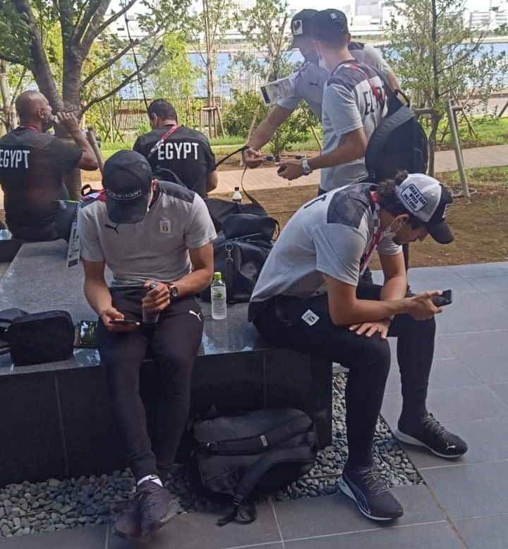 لاعبو المنتخب الأولمبي المصري