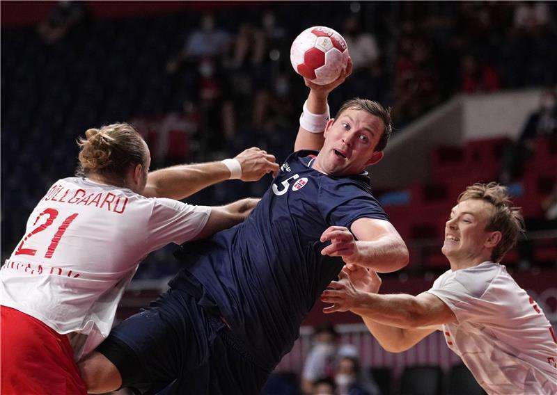 جانب من مباراة الدنمارك والنرويج