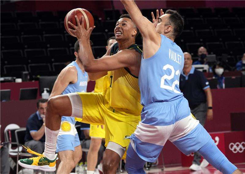 جانب من مباراة استراليا و الأرجنتين