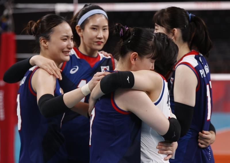 لاعبات كوريا الجنوبية