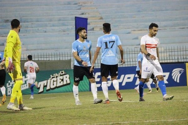 من لقاء الزمالك والمحلة