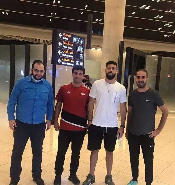 العرفاوي لحظة وصوله الأردن