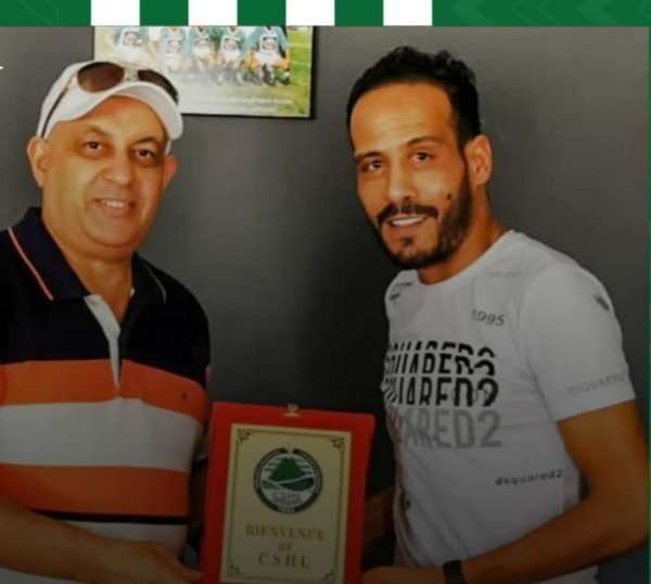 عماد المنياوي مع رئيس حمام الأنف عادل الدعداع 