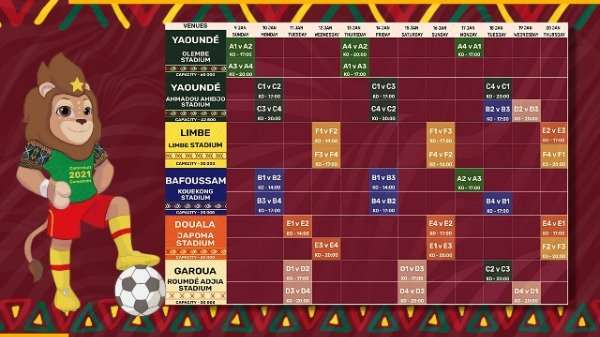 جدول مباريات البطولة