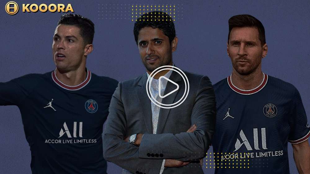 رونالدو وميسي والخليفي