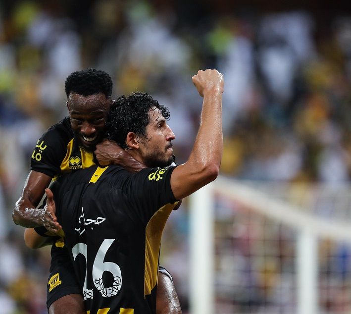 فرحة لاعبي الاتحاد 