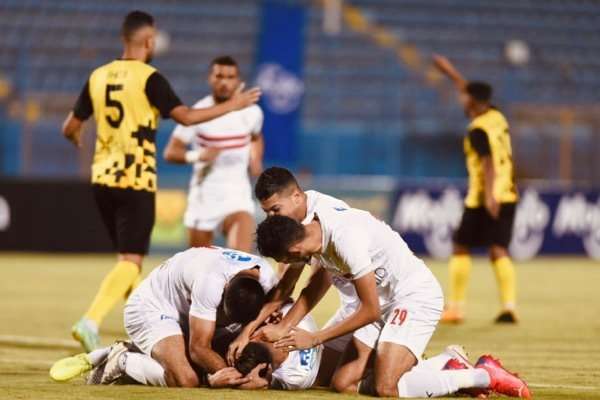 فرحة لاعبي الزمالك