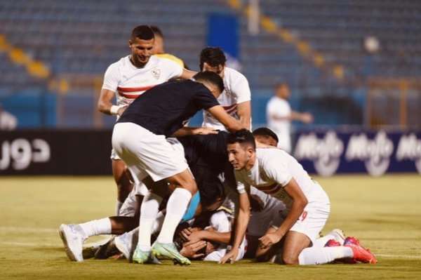 فرحة لاعبي الزمالك