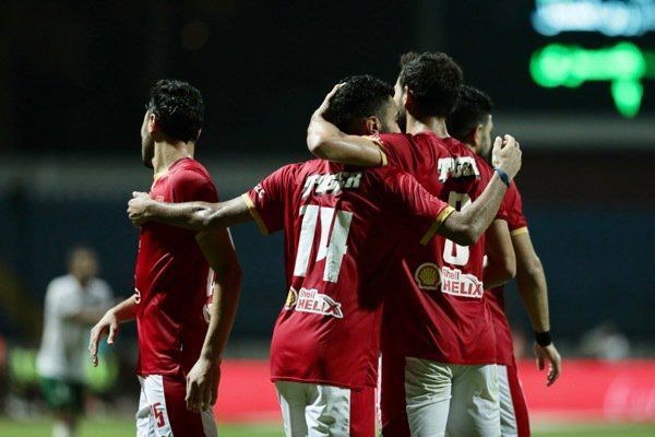 فرحة لاعبي الأهلي 
