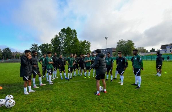 من مران المنتخب السعودي