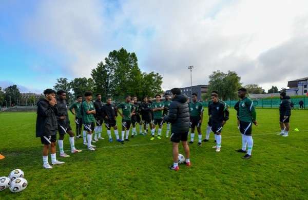 من مران المنتخب السعودي