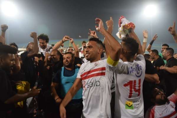فرحة لاعبي الزمالك