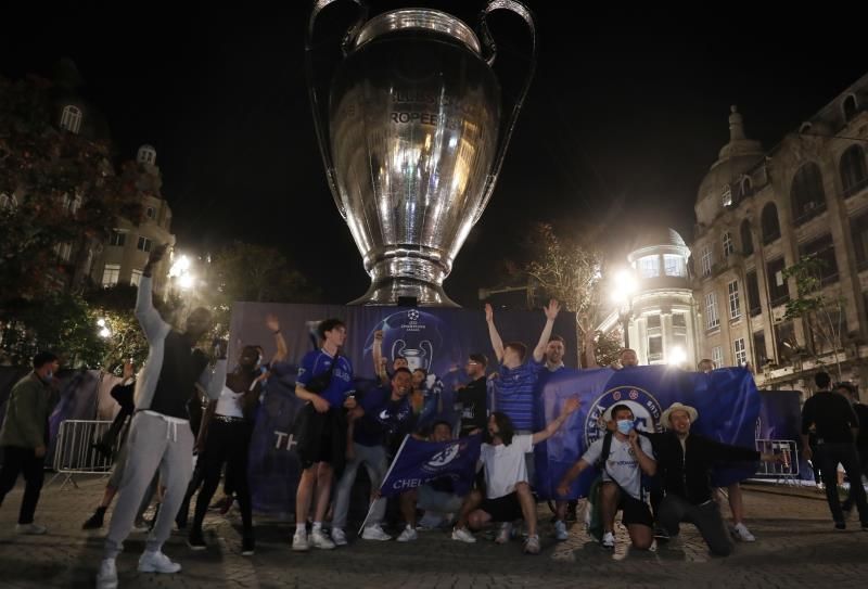 احتفال جماهير تشيلسي بدوري الأبطال 