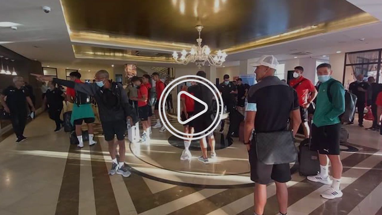 منتخب المغرب في فندق الإقامة بغينيا