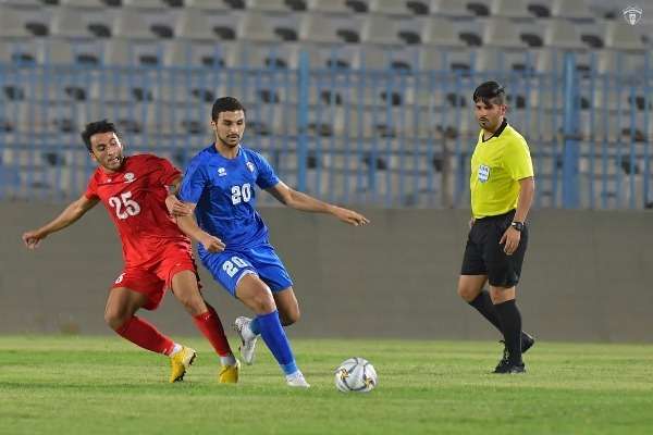 لقاء الأولمبي الكويتي وفلسطين