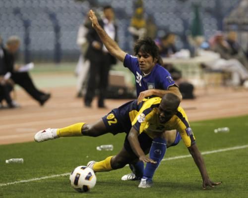 لقطة أرشيفية لمباراة النصر واستقلال طهران