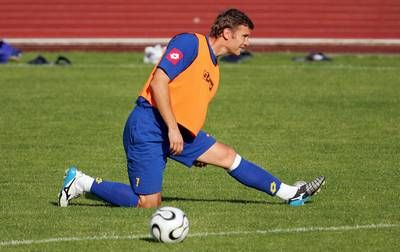 شيفشينكو أثناء تدريبات اوكرانيا اليوم