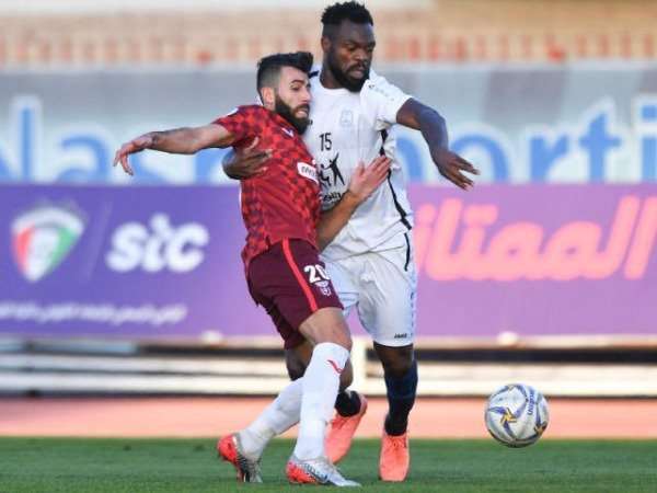 من مباراة النصر واليرموك 