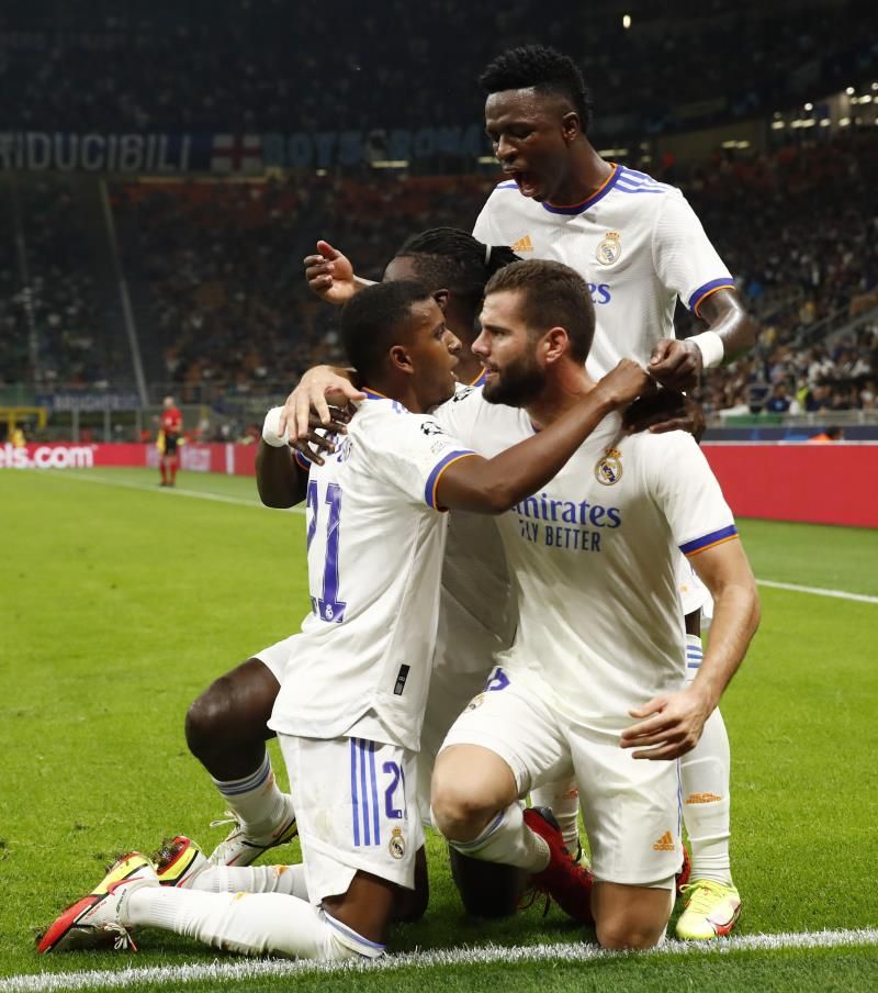 فرحة لاعبي ريال مدريد