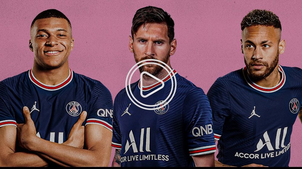 ميسي ونيمار ومبابي