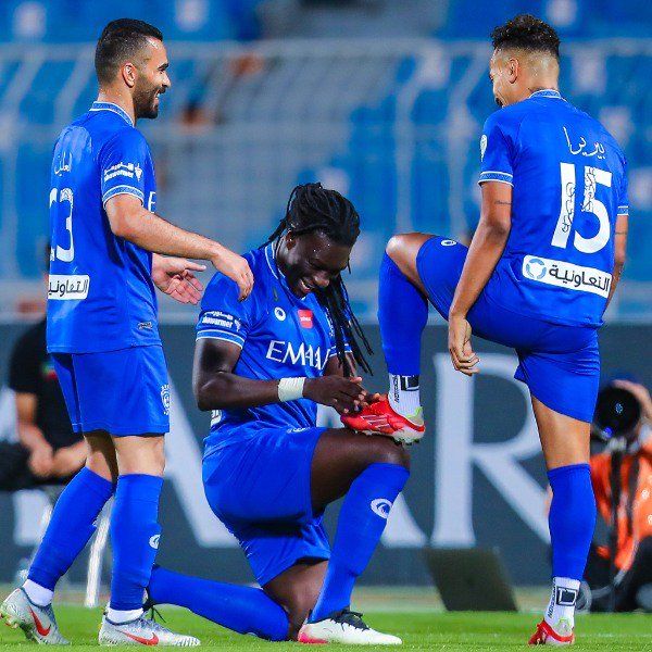 فرحة لاعبي الهلال