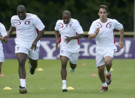 صورة أرشيفية لأحد تمارين المنتخب