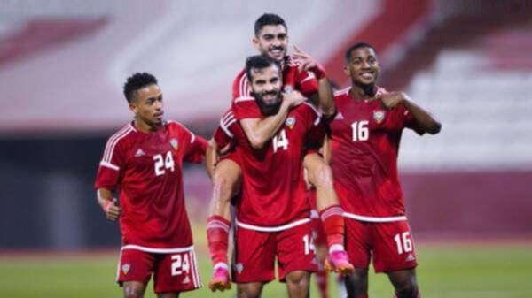 لاعبو منتخب الإمارات الأولمبي