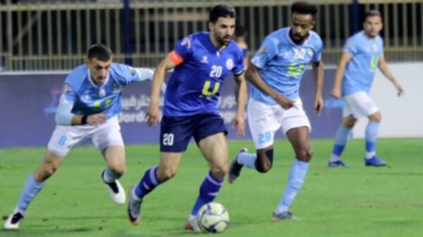 من مباراة الرمثا والفيصلي