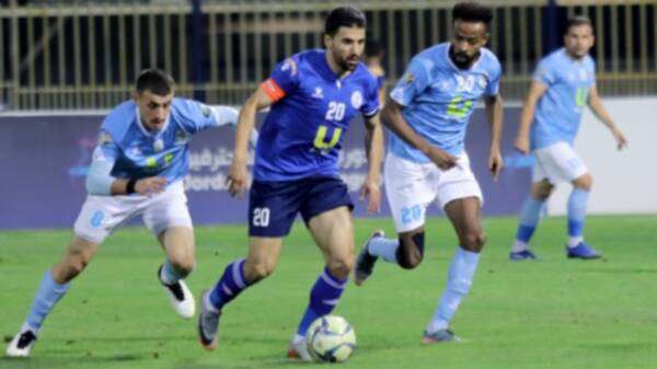 من مباراة الرمثا والفيصلي