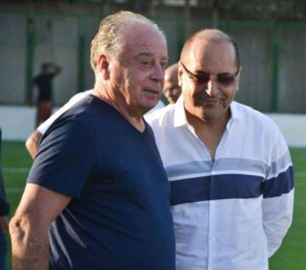 رئيس هلال الشابة مع المدرب مارشان