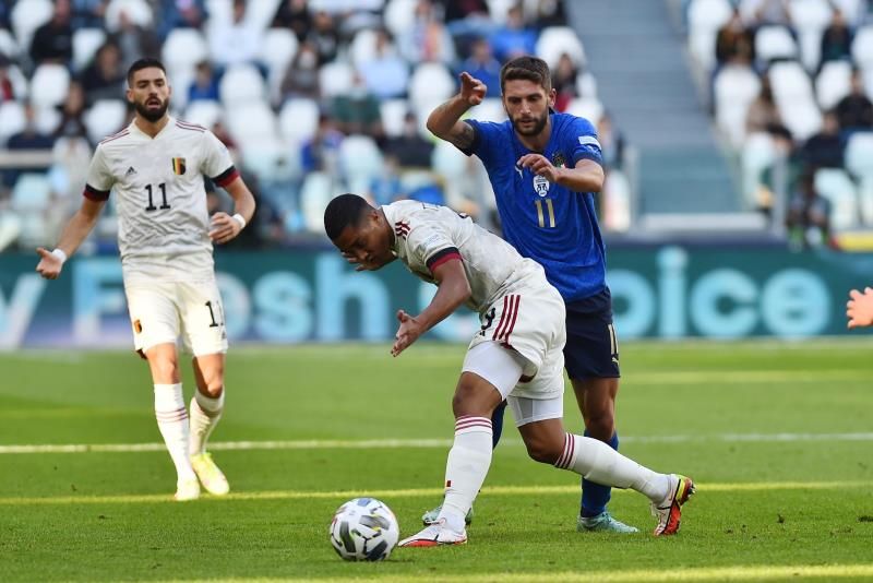 من لقاء إيطاليا وبلجيكا