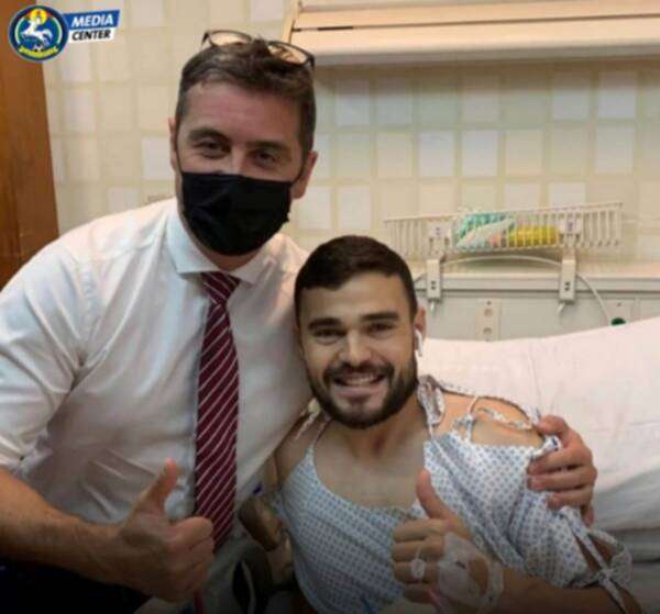 الداوود بعد اجراء العملية "المصدر نادي السلط"