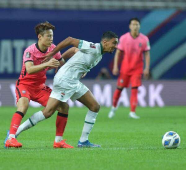 من مباراة المنتخب العراقي