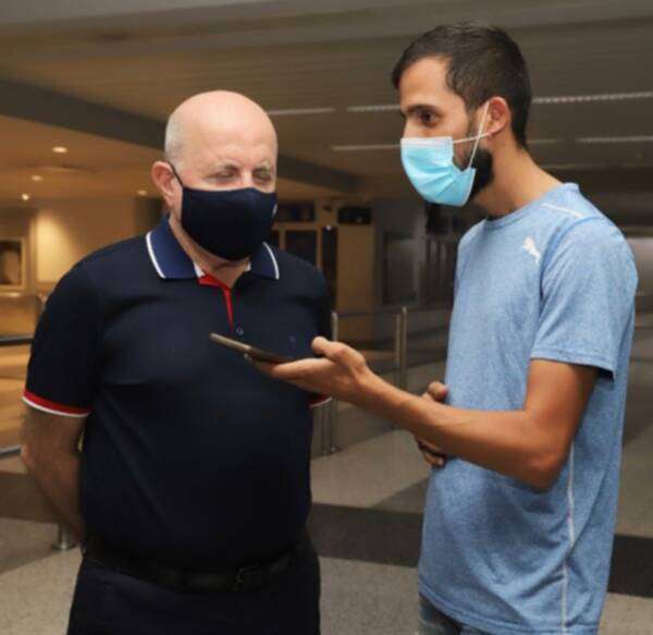 هاشم حيدر مع مراسل كووورة