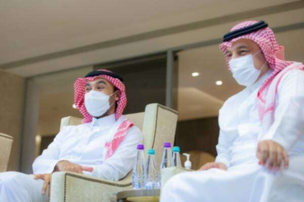 المسحل مع الأمير عبد العزيز بن تركي