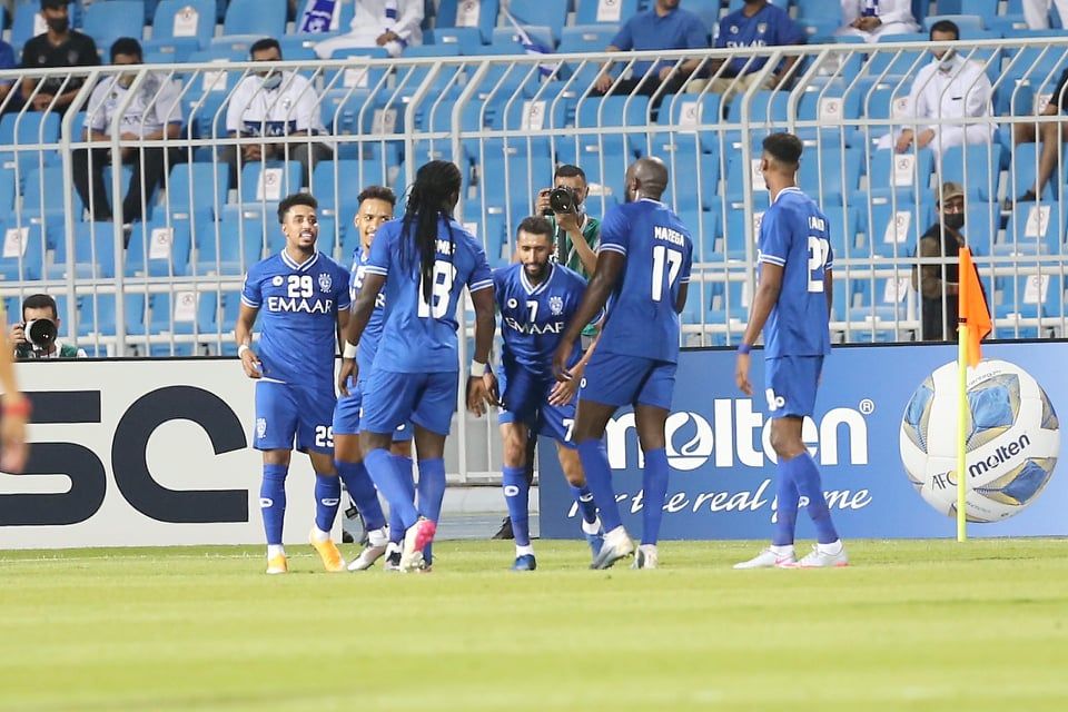 فرحة لاعبي الهلال